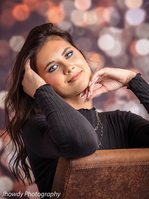 Chocolate Bokeh Printed Photography Backdrop