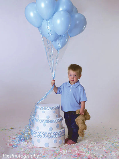 Double-Sided Birthday Cake Prop – Pink & Blue