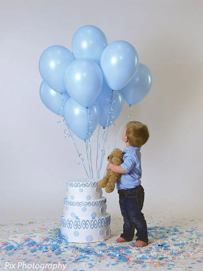 Double-Sided Birthday Cake Prop – Pink & Blue