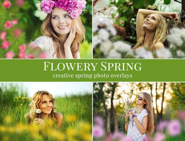 Spring Overlay Bundle: Bunnies, Magnolia, Butterflies, Lilacs, trees + more!