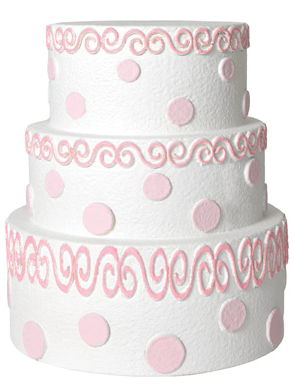 Double-Sided Birthday Cake Prop – Pink & Blue