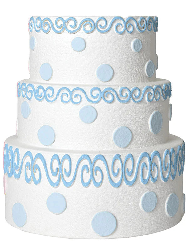Double-Sided Birthday Cake Prop – Pink & Blue