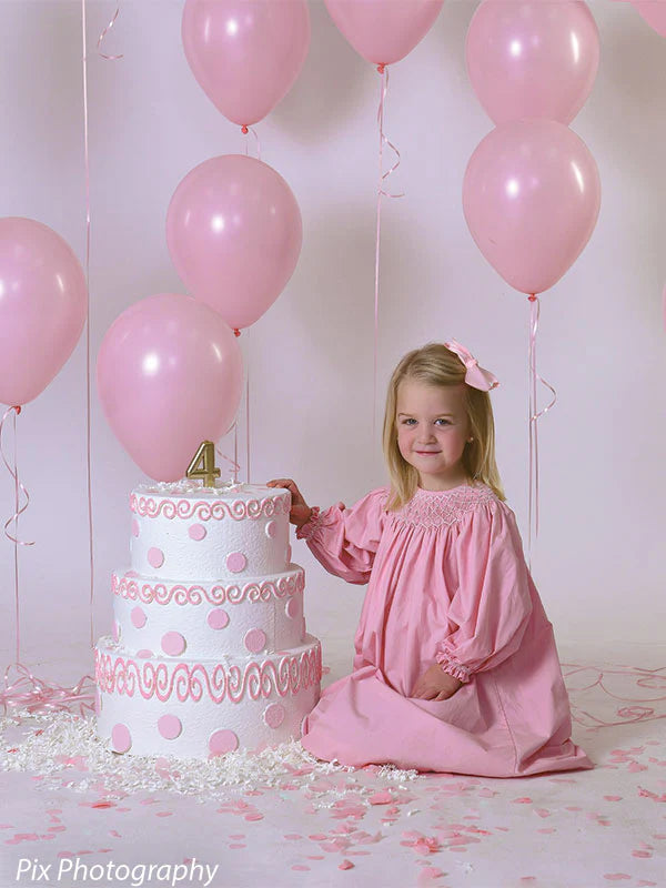 Double-Sided Birthday Cake Prop – Pink & Blue