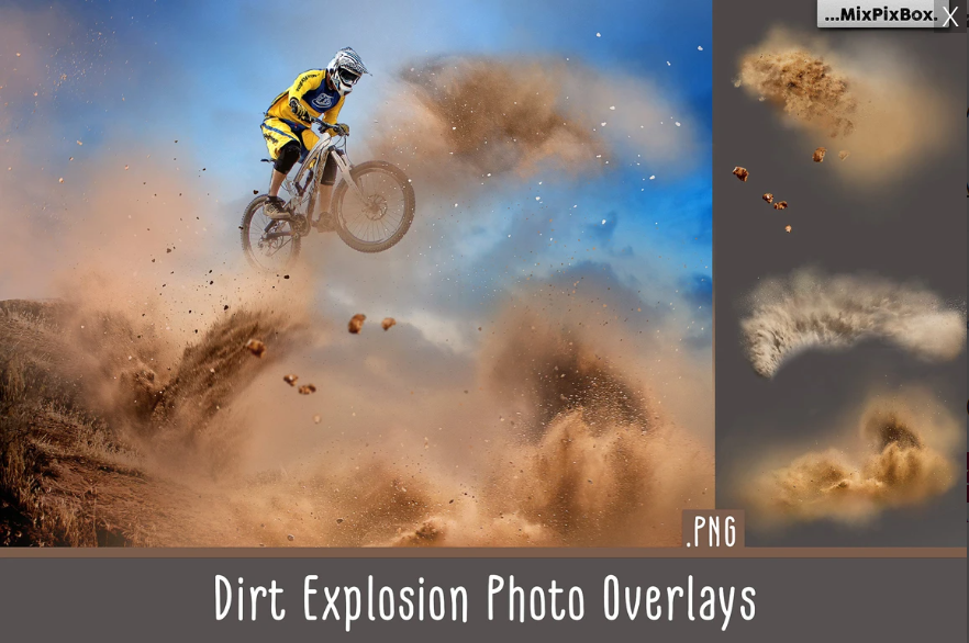 2020 Photo Overlay Bundle: Beach Backgrounds, Dirt Explosion, Stadium Light, Animal Overlays, Ribbon, Floral + more!