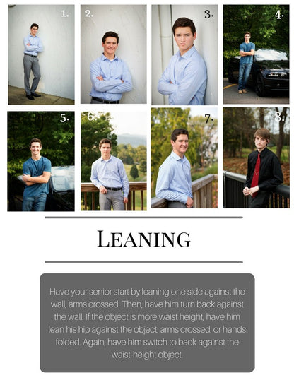 SENIOR POSING FORMULA CARDS