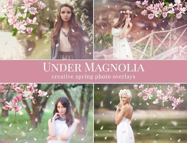 Spring Overlay Bundle: Bunnies, Magnolia, Butterflies, Lilacs, trees + more!