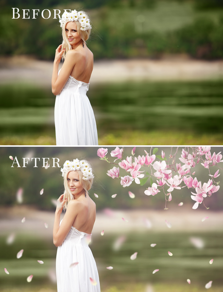 Spring Overlay Bundle: Bunnies, Magnolia, Butterflies, Lilacs, trees + more!
