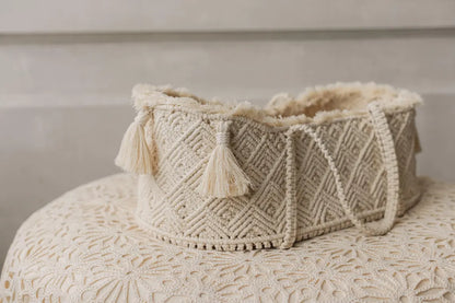 Newborn Macrame Basket Photo Props