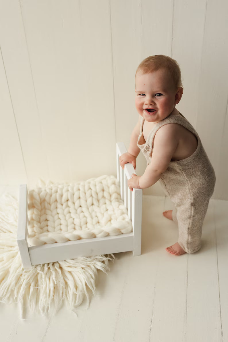 Newborn Wooden Bed Photo Prop