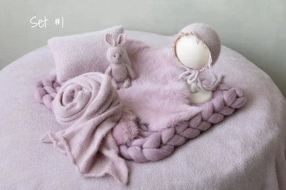 Dusty Pink Newborn Photography Props Set