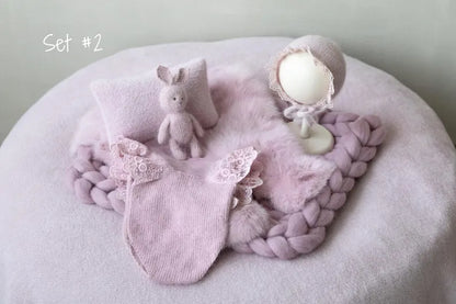 Dusty Pink Newborn Photography Props Set