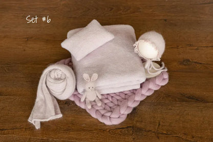 Dusty Pink Newborn Photography Props Set