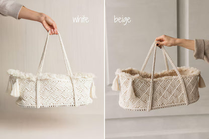 Newborn Macrame Basket Photo Props