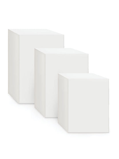 White Polycloth Posing Blocks(Set of 3)